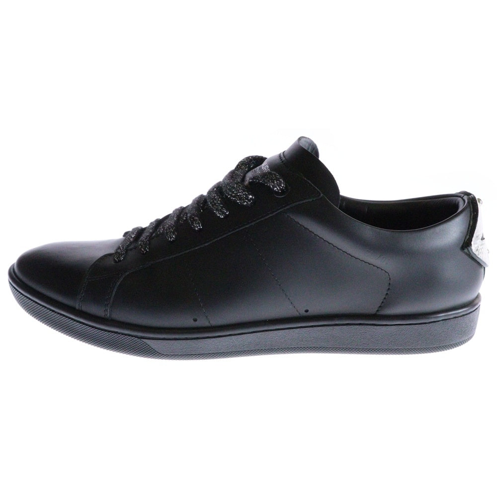 SAINT LAURENT PARIS(サンローランパリ) リップデザイン レザーローカットスニーカー ブラック 485275 42/27cm