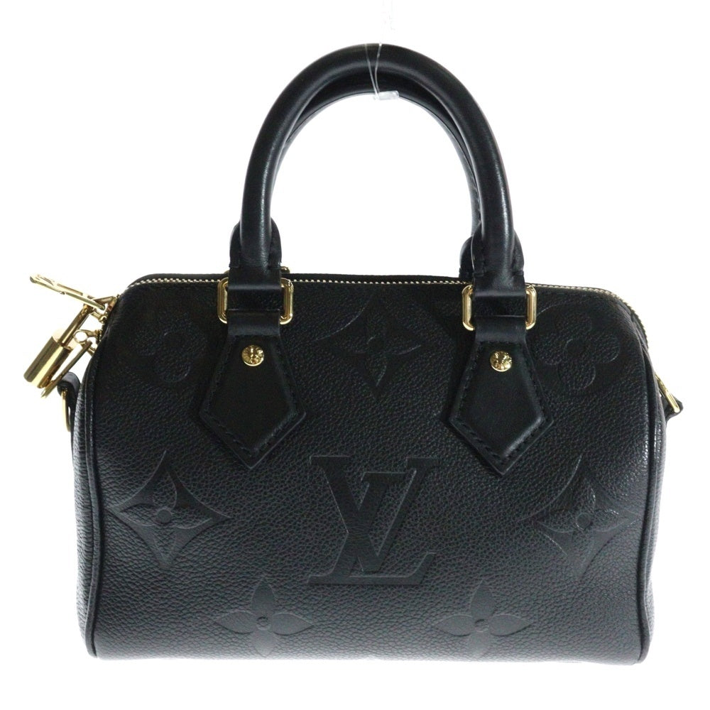 LOUIS VUITTON(ルイヴィトン) モノグラムアンプラント スピーディーバンドリエール20 2WAYバッグ ショルダーバッグ ハンドバッグ ブラック ノワール ゴールド金具 レザー M58953