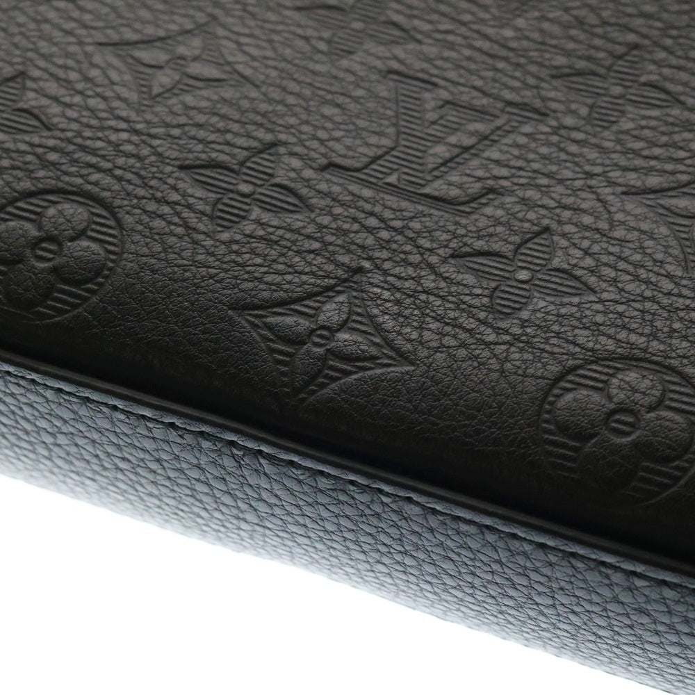 LOUIS VUITTON(ルイヴィトン) トリオ メッセンジャー モノグラムシャドウ ノワール エンボスレザー ショルダーバッグ ブラック M46602