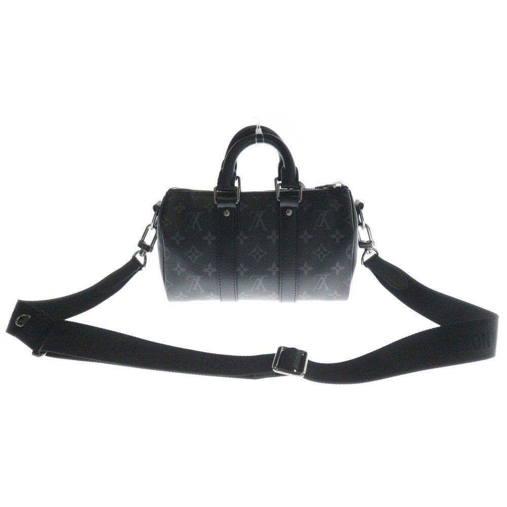 LOUIS VUITTON(ルイヴィトン) キーポル バンドリエール 25 モノグラム エクリプス PVC レザー 2WAY ハンド ショルダーバッグ ガンメタ金具 ブラック M46271