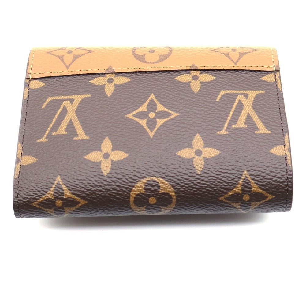 LOUIS VUITTON(ルイヴィトン) モノグラムリバース ポルトフォイユヴィクトリーヌ 三つ折り財布 ブラウン PVC M81557 コンパクトウォレット