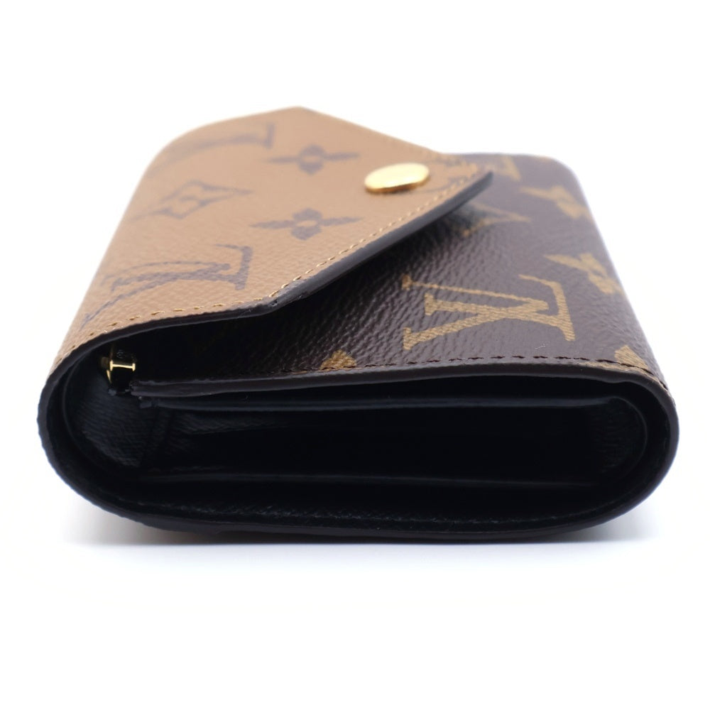 LOUIS VUITTON(ルイヴィトン) モノグラムリバース ポルトフォイユヴィクトリーヌ 三つ折り財布 ブラウン PVC M81557 コンパクトウォレット