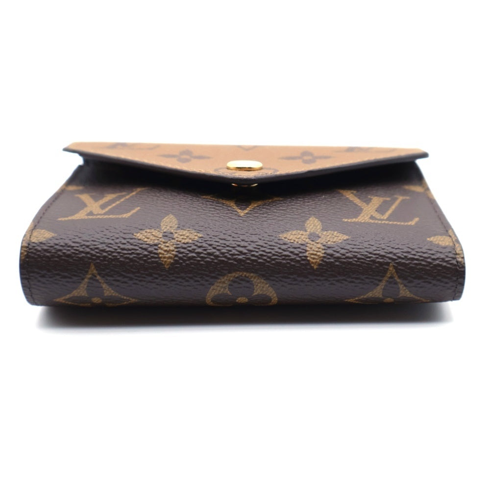 LOUIS VUITTON(ルイヴィトン) モノグラムリバース ポルトフォイユヴィクトリーヌ 三つ折り財布 ブラウン PVC M81557 コンパクトウォレット