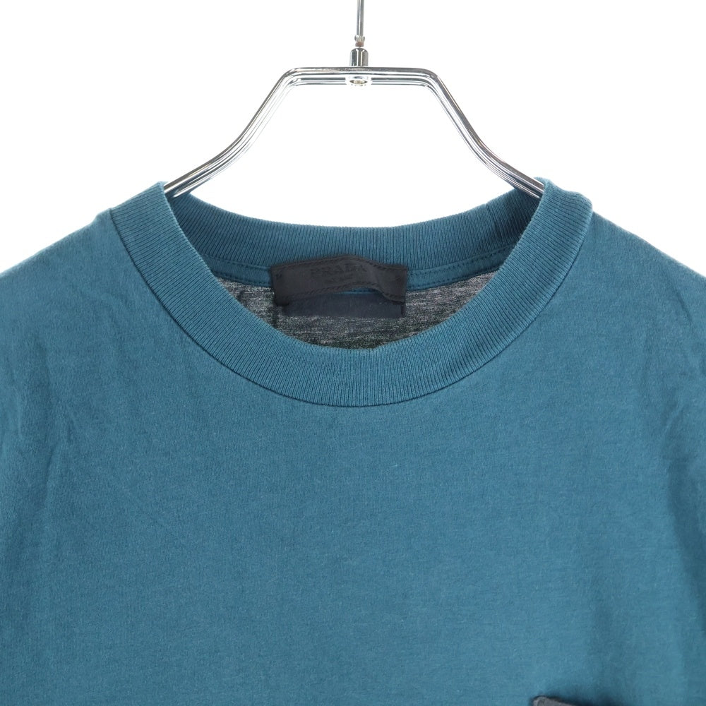 PRADA(プラダ) プラダ 半袖Tシャツ Sサイズ グリーン×ブラック