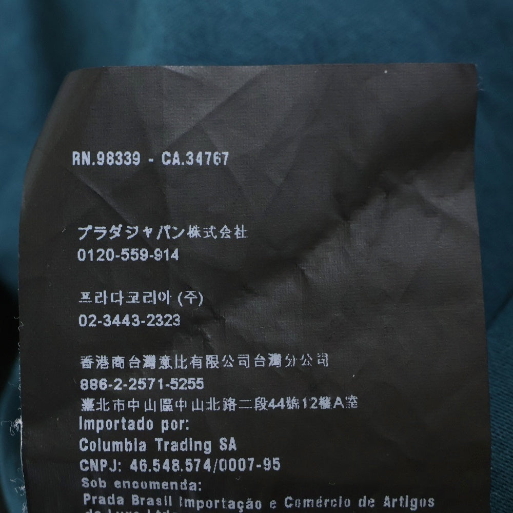 PRADA(プラダ) プラダ 半袖Tシャツ Sサイズ グリーン×ブラック