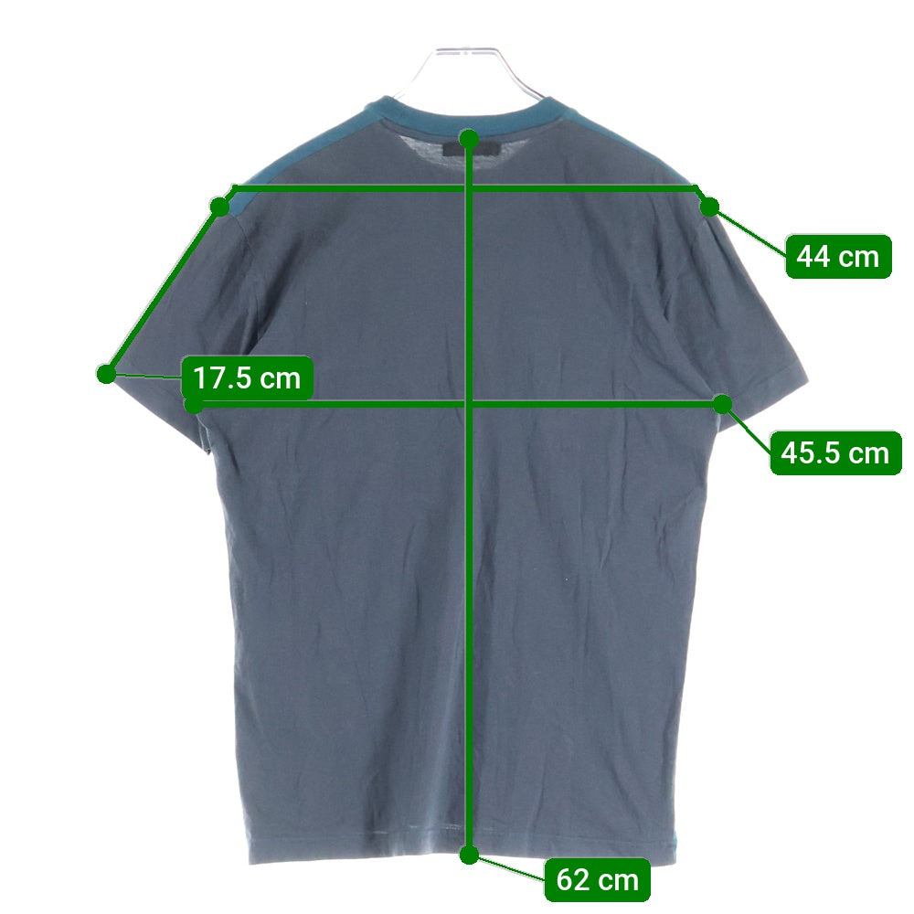 PRADA(プラダ) プラダ 半袖Tシャツ Sサイズ グリーン×ブラック