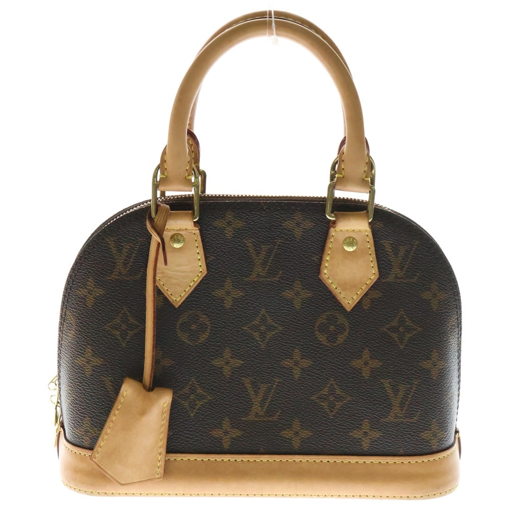 LOUIS VUITTON(ルイヴィトン) モノグラム アルマBB 2WAYバッグ ショルダーバッグ ハンドバッグ ブラウン ゴールド金具 レザー×PVC M46990