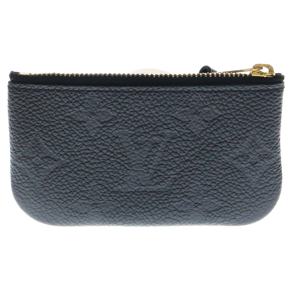 LOUIS VUITTON(ルイヴィトン) モノグラムアンプラント ポシェットクレ ポーチ バッグチャーム 小物入れ ゴールド金具 ブラック レザー M80879