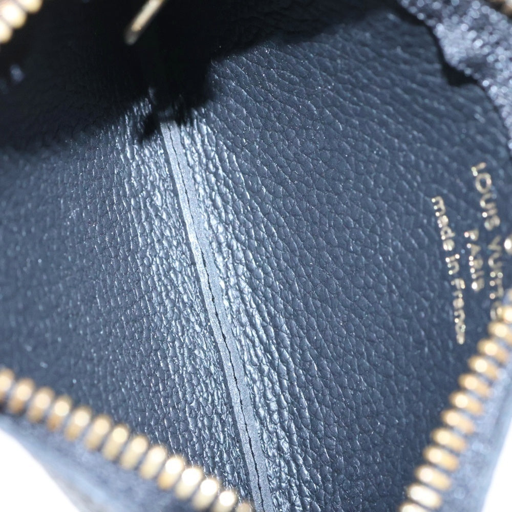 LOUIS VUITTON(ルイヴィトン) モノグラムアンプラント ポシェットクレ ポーチ バッグチャーム 小物入れ ゴールド金具 ブラック レザー M80879