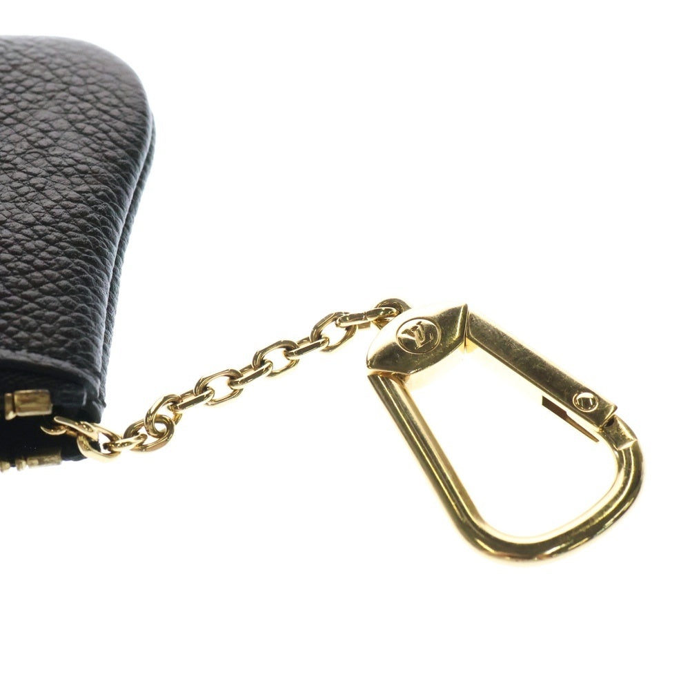 LOUIS VUITTON(ルイヴィトン) モノグラムアンプラント ポシェットクレ ポーチ バッグチャーム 小物入れ ゴールド金具 ブラック レザー M80879