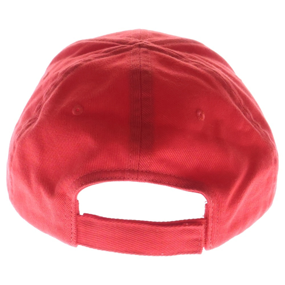 BALENCIAGA(バレンシアガ) 21SS Classic Baseball Cap ロゴ刺繍クラシックベースボールキャップ 帽子 レッド 5907584