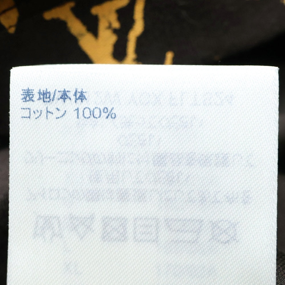 LOUIS VUITTON(ルイヴィトン) 21AW モノグラム総柄 LVロゴプリント クルーネック 半袖ポケットTシャツ カットソー ブラウン/ブラック RW212W YCX FLTS24