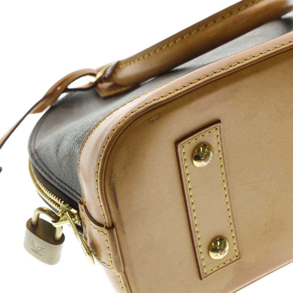LOUIS VUITTON(ルイヴィトン) アルマBB モノグラム PVC レザー ハンドバッグ ゴールド金具 ブラウン M53152