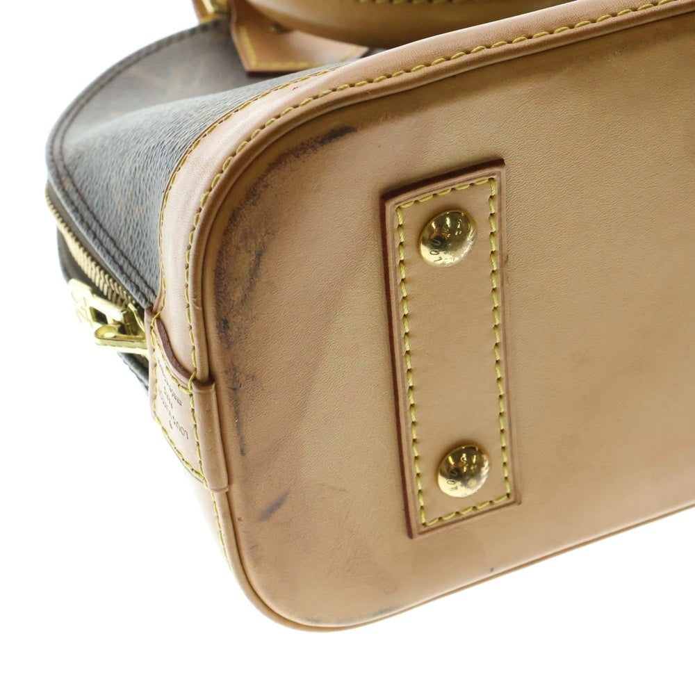 LOUIS VUITTON(ルイヴィトン) アルマBB モノグラム PVC レザー ハンドバッグ ゴールド金具 ブラウン M53152