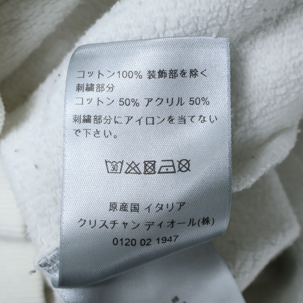 Christian Dior(クリスチャンディオール) 19SS ×KAWS カウズ BEE ビー ロゴ刺繍 クルーネック プルオーバースウェットトレーナー ホワイト 923J620W1242