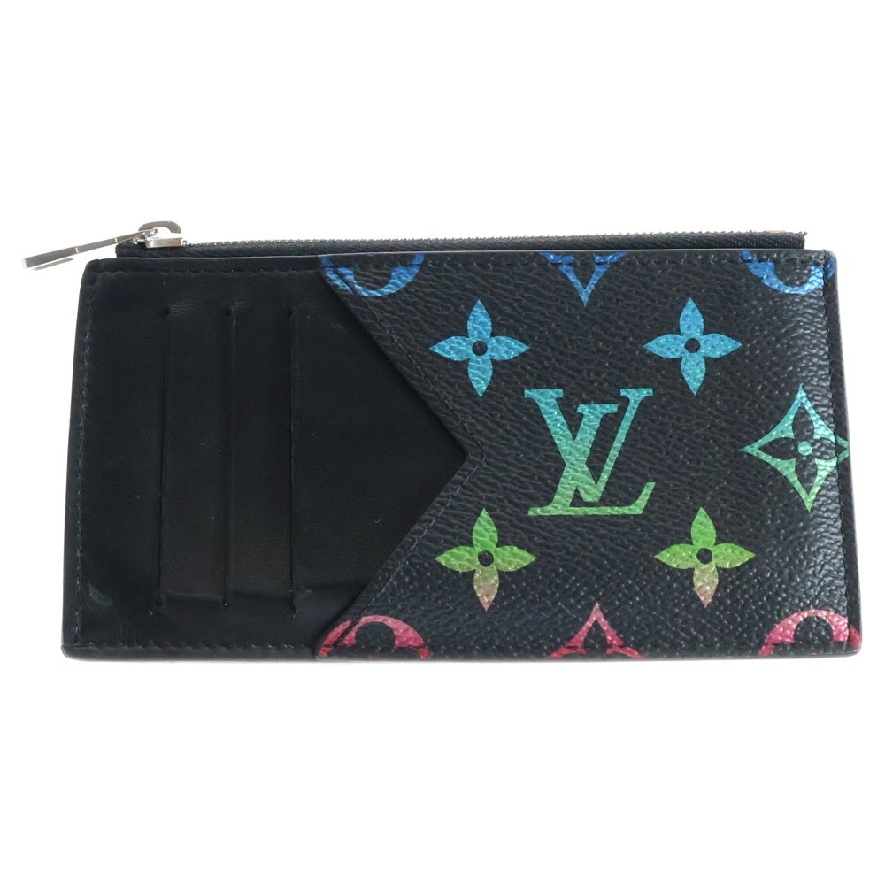 LOUIS VUITTON(ルイヴィトン) モノグラムグラデーション コインカードホルダー フラグメントケース カードケース 小銭入れ ブラック レザー PVC シルバー金具 M14261