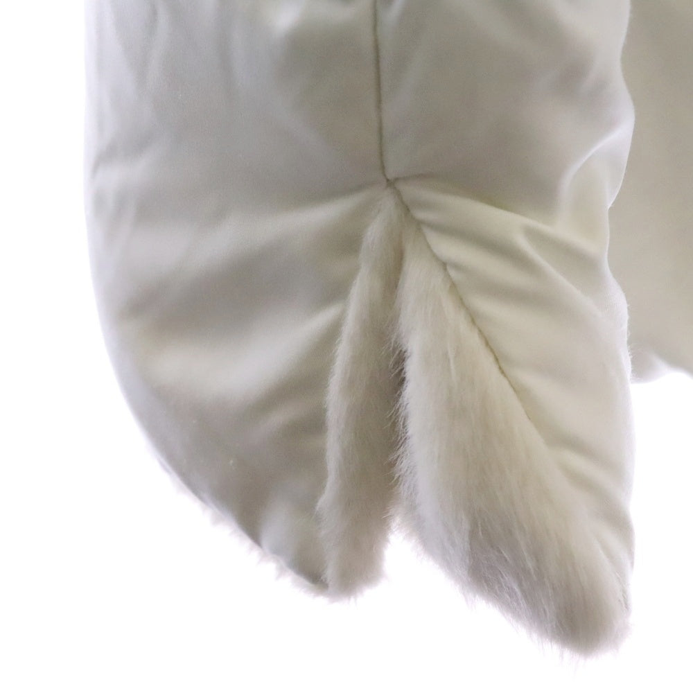 HERNO(ヘルノ) フェイクファー ジップアップ ダウンジャケット ホワイト レディース PI001949D 12414Z