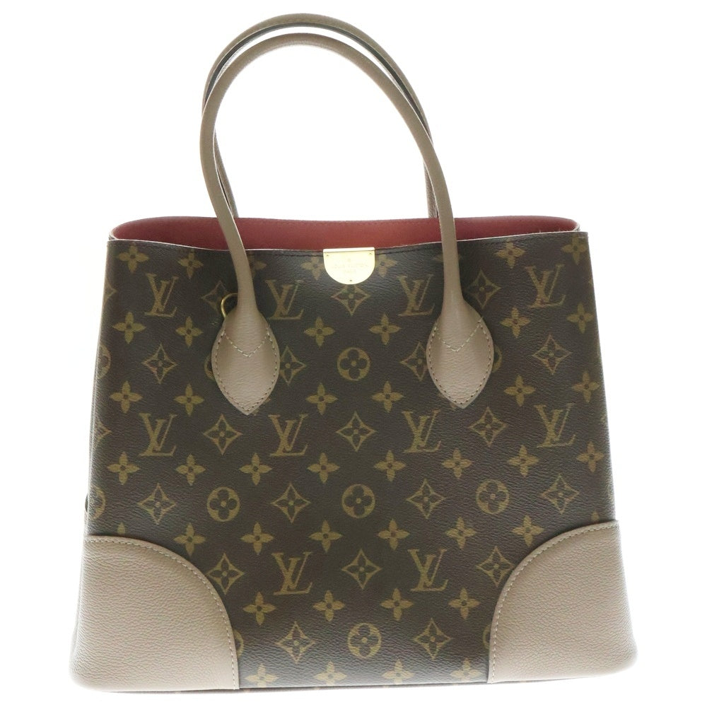 LOUIS VUITTON(ルイヴィトン) フランドリン モノグラム PVC レザー 2WAY ハンド ショルダー トートバッグ ゴールド金具 ブラウン/ベージュ M43457