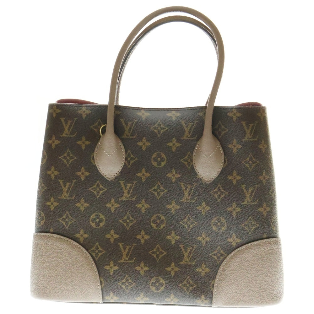 LOUIS VUITTON(ルイヴィトン) フランドリン モノグラム PVC レザー 2WAY ハンド ショルダー トートバッグ ゴールド金具 ブラウン/ベージュ M43457