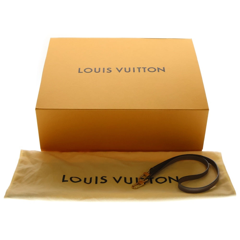 LOUIS VUITTON(ルイヴィトン) フランドリン モノグラム PVC レザー 2WAY ハンド ショルダー トートバッグ ゴールド金具 ブラウン/ベージュ M43457