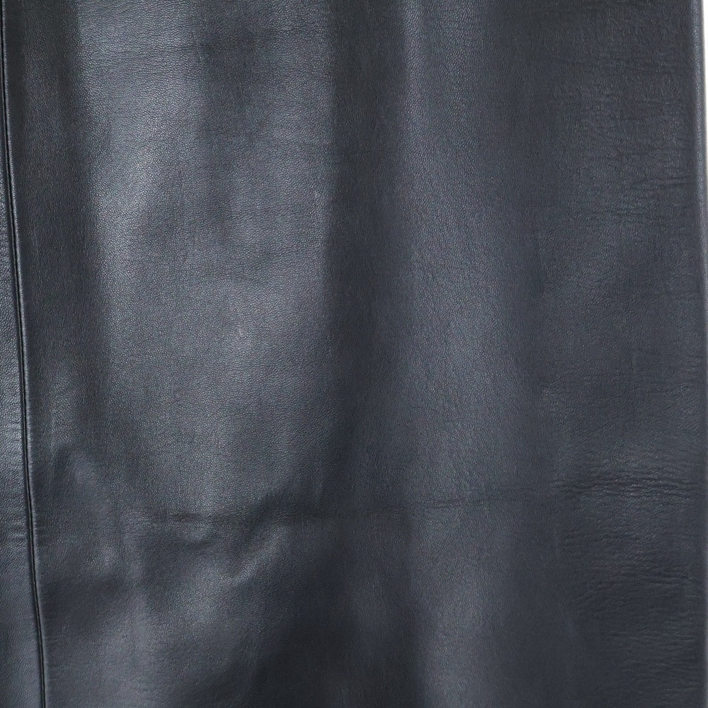 LOEWE(ロエベ) ラムレザー タイト ミディアム スカート ブラック