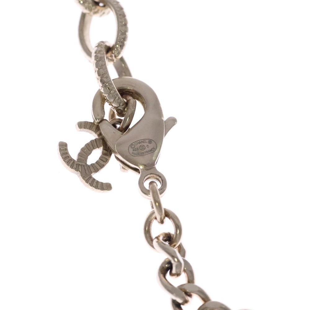 CHANEL(シャネル) ココマーク 香水モチーフチェーンネックレス ペンダント チェーン ピンク×シルバー