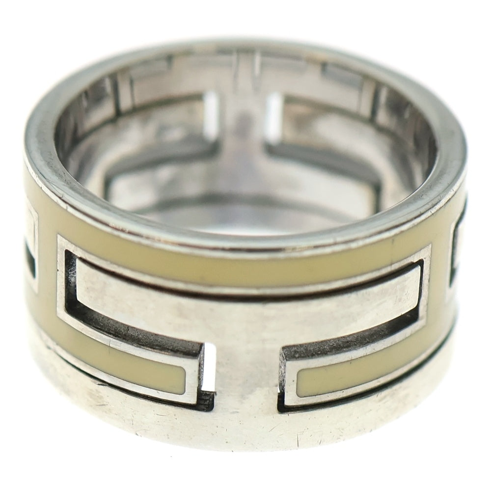 HERMES(エルメス) ムーブアッシュ リング 指輪 シルバー×ベージュ Ag925