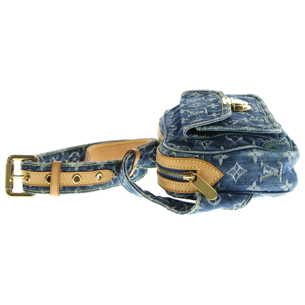 LOUIS VUITTON(ルイヴィトン) モノグラム・デニム バムバッグ ブルー ボディバッグ M95347