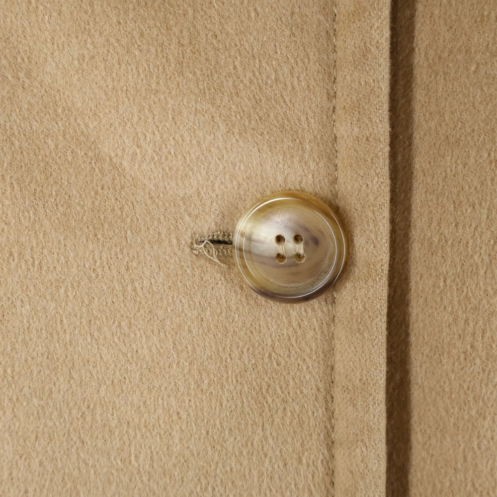 miumiu(ミュウミュウ) 11AW キャメル メルトン ダブルブレスト ステンカラーコート ベージュ レディース MS651