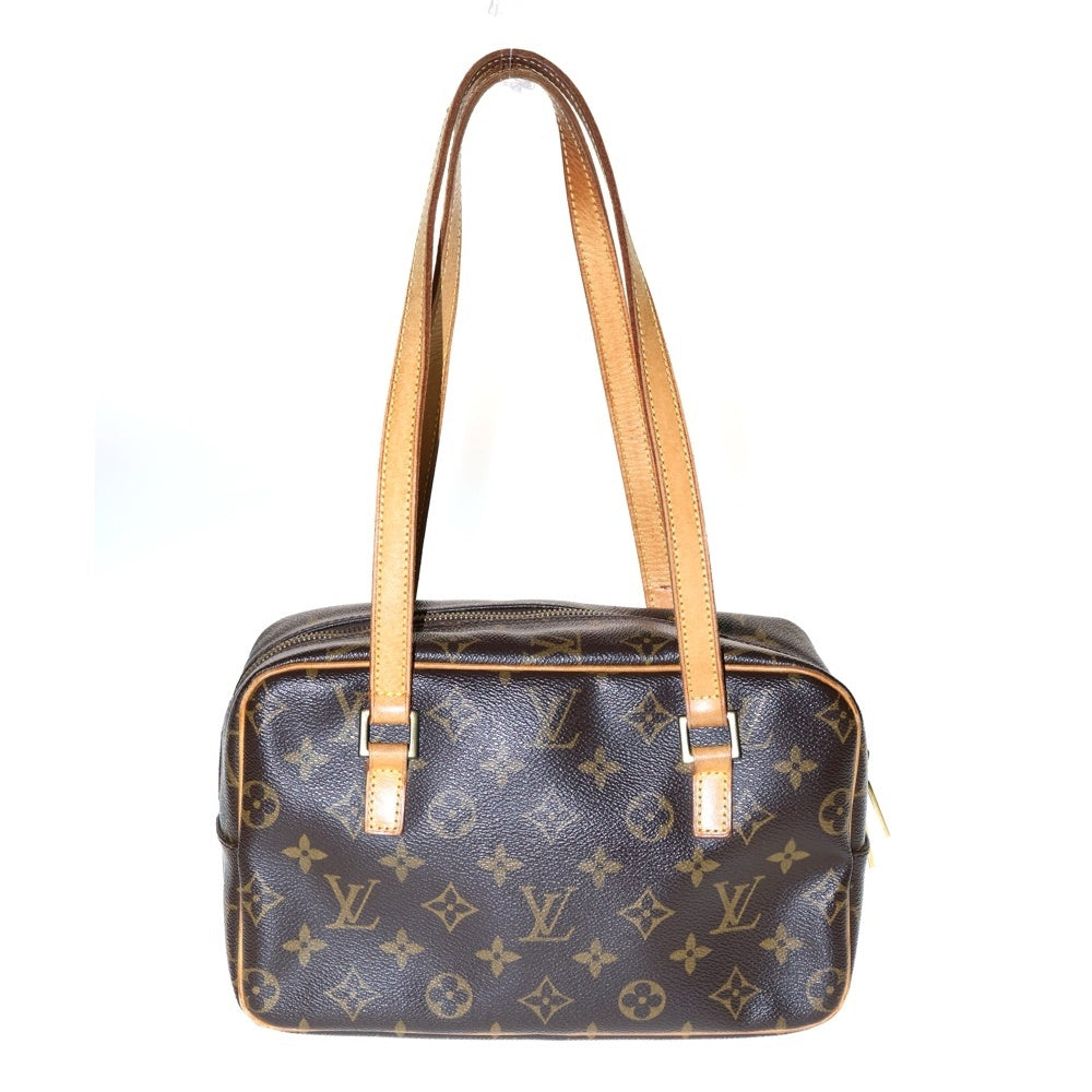 LOUIS VUITTON(ルイヴィトン) モノグラム シテMM ハンドバッグ ブラウン ゴールド金具 レザー×PVC M51181