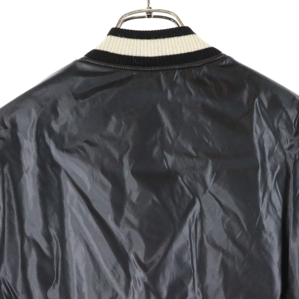 SAINT LAURENT PARIS(サンローランパリ) 19AW ナイロン ジップアップ 中綿 ボンバージャケット ブルゾン ブラック 588089