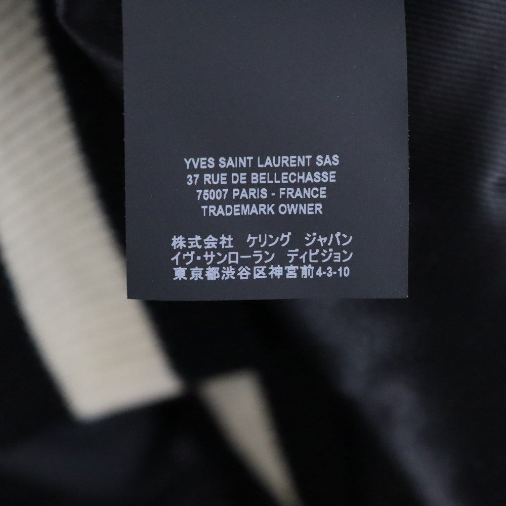 SAINT LAURENT PARIS(サンローランパリ) 19AW ナイロン ジップアップ 中綿 ボンバージャケット ブルゾン ブラック 588089