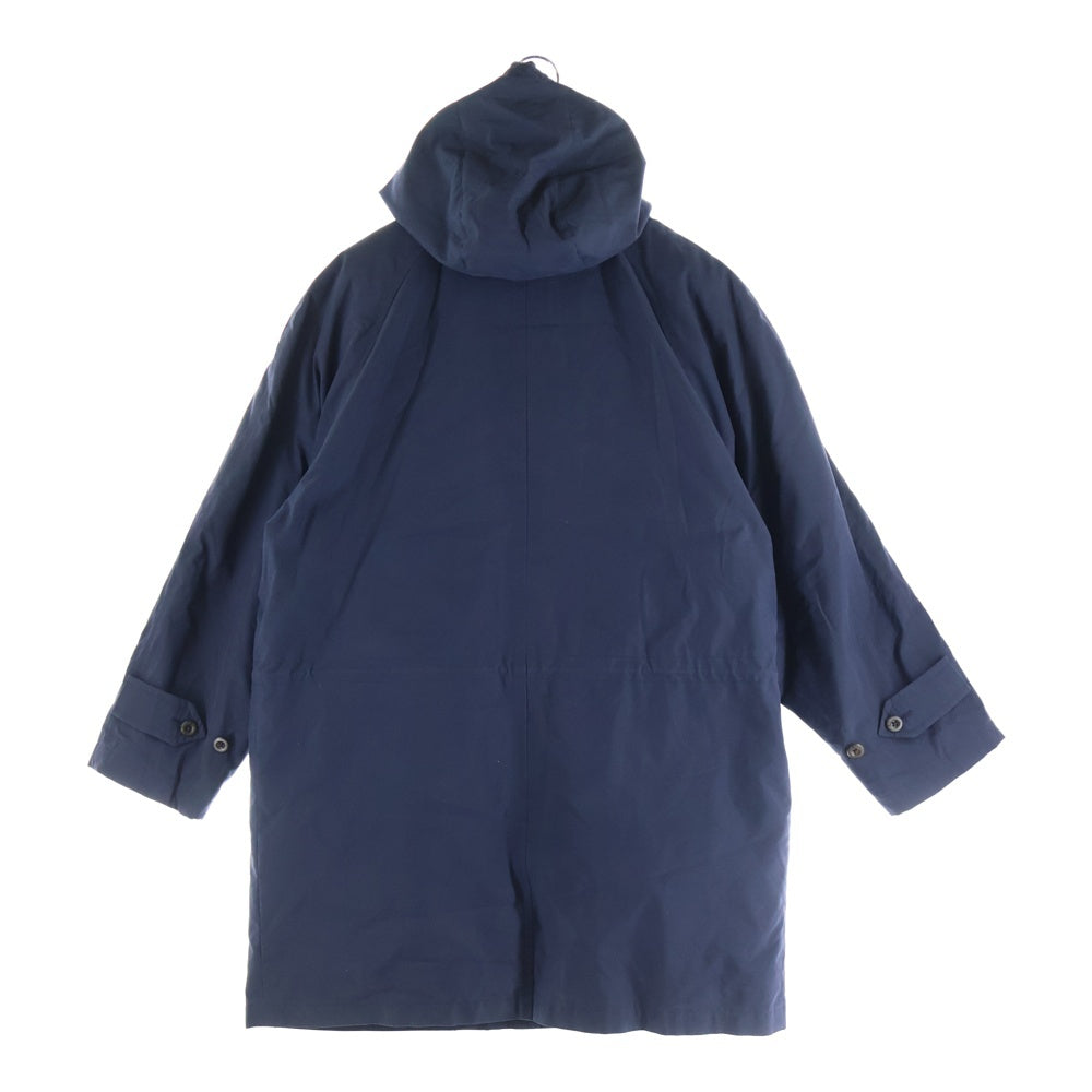 BURBERRYS(バーバリーズ) 裏地ノバチェック総柄 中綿ライナー付き フーデッド ジップアップ コート ネイビー