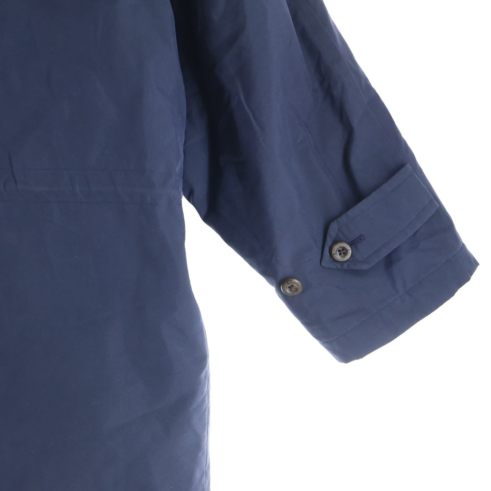 BURBERRYS(バーバリーズ) 裏地ノバチェック総柄 中綿ライナー付き フーデッド ジップアップ コート ネイビー