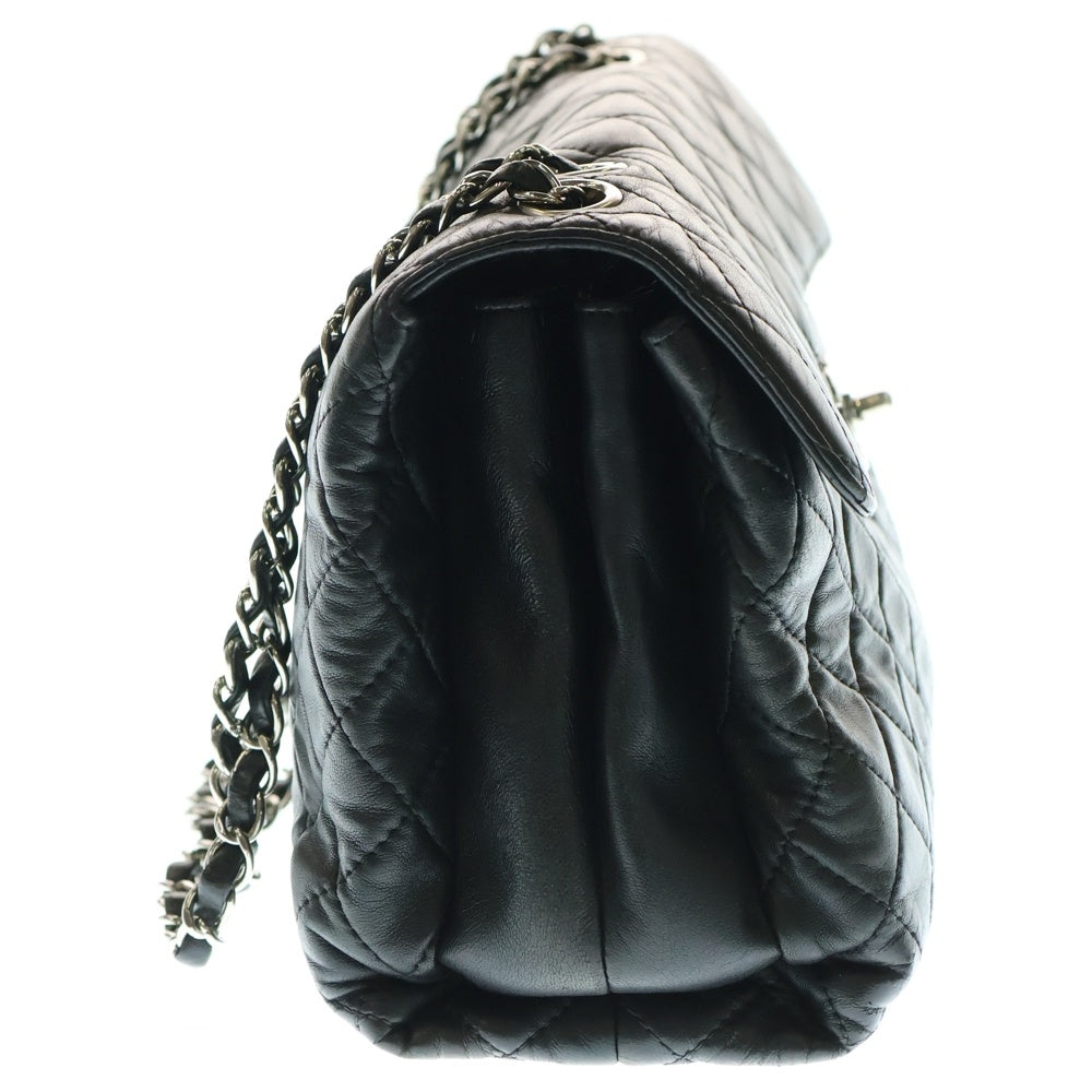 CHANEL(シャネル) マトラッセ30 ココマーク ラムスキン Sフラップ/Wチェーンショルダーバッグ SV金具 ブラック