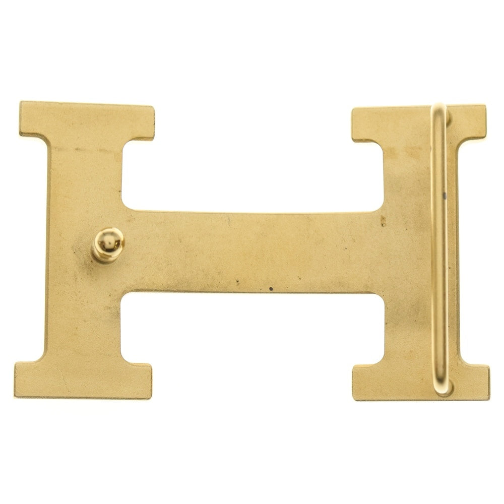 HERMES(エルメス) Hバックル ロゴ ゴールド