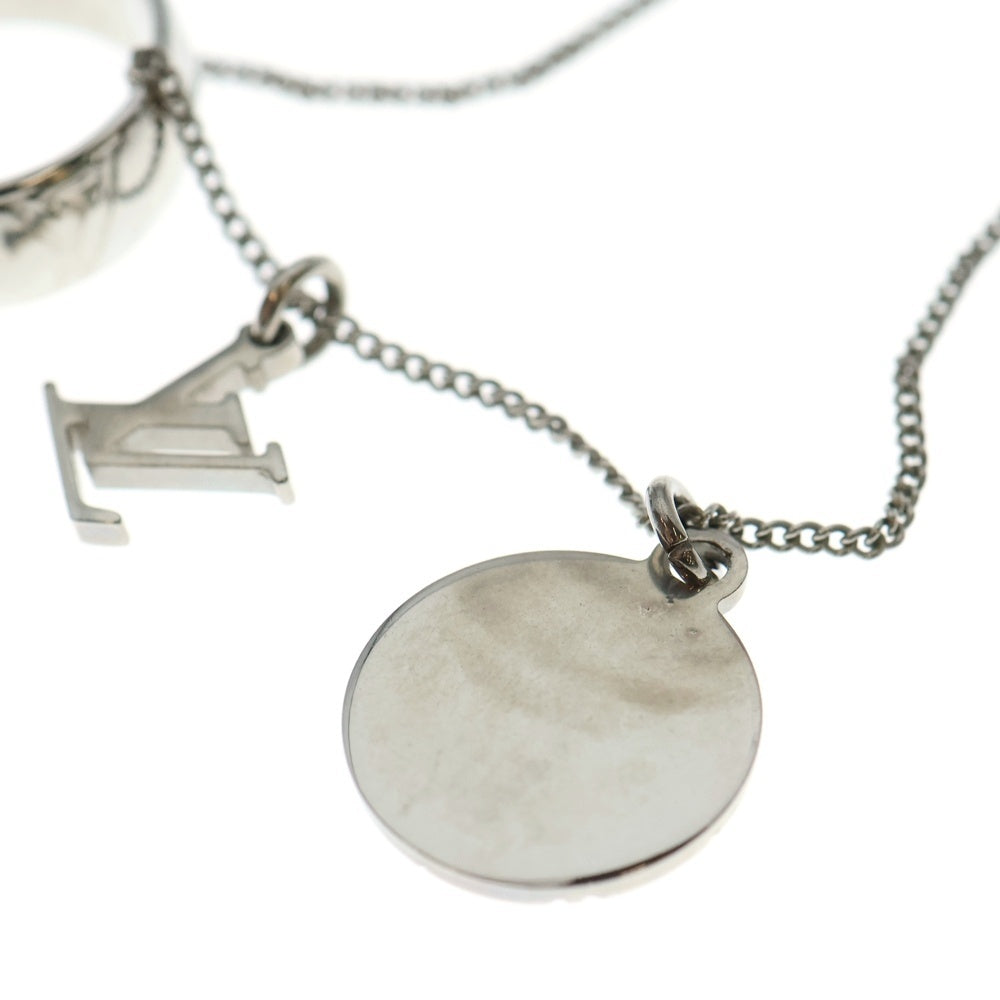 LOUIS VUITTON(ルイヴィトン) モノグラム リング ネックレス シルバー メタル ペンダント M62485