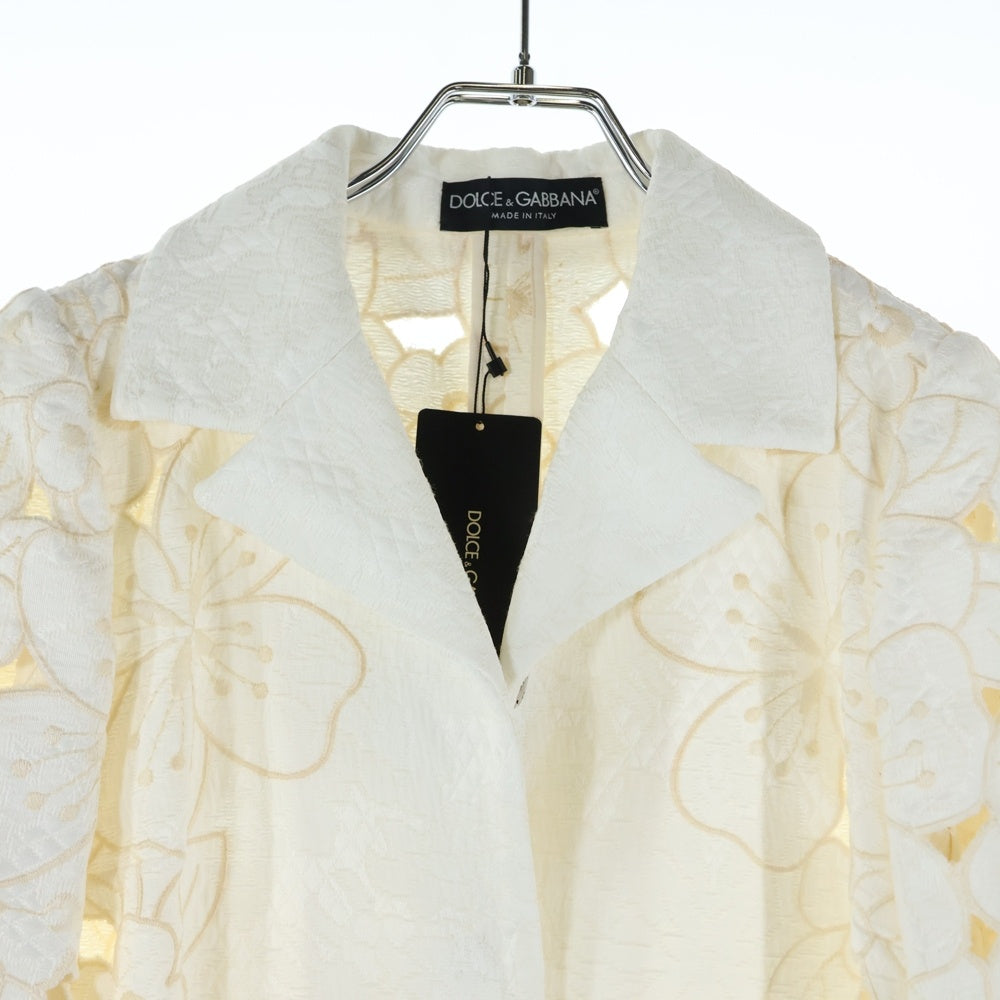 DOLCE & GABBANA 激レア 美品 エンボス 花柄 チェスターコート DOLCE & GABBANA 激レア 美品 エンボス 花柄 チェスターコート Dolce