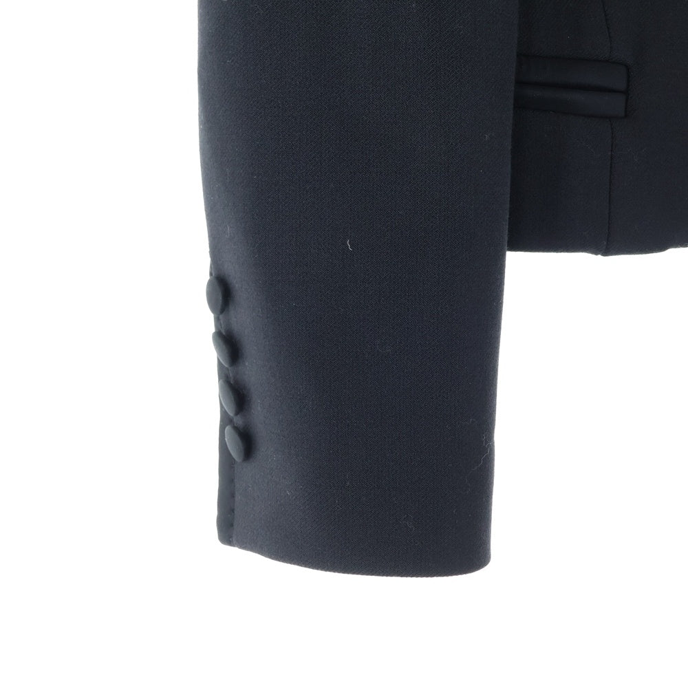 DOLCE & GABBANA(ドルチェアンドガッバーナ) ラウンドラペル スナップボタン 3B テーラードジャケット ブラック レディース F265CT