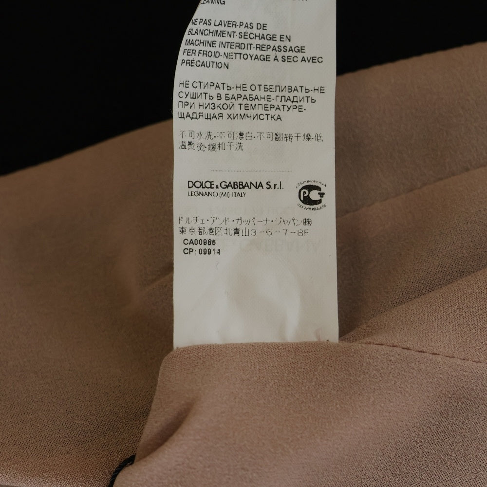 DOLCE & GABBANA(ドルチェアンドガッバーナ) ラウンドラペル スナップボタン 3B テーラードジャケット ブラック レディース F265CT