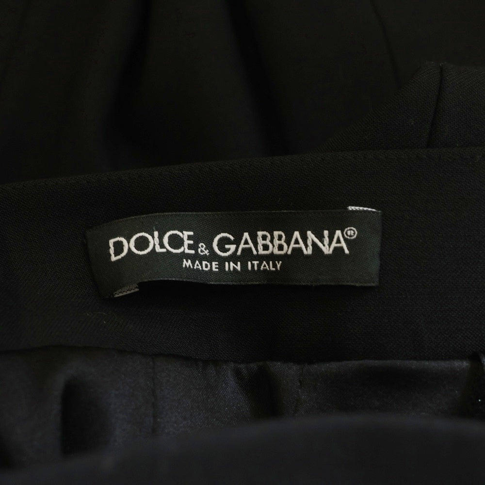 DOLCE & GABBANA(ドルチェアンドガッバーナ) ウール タイト ミディアムスカート ブラック レディース F4AG7T