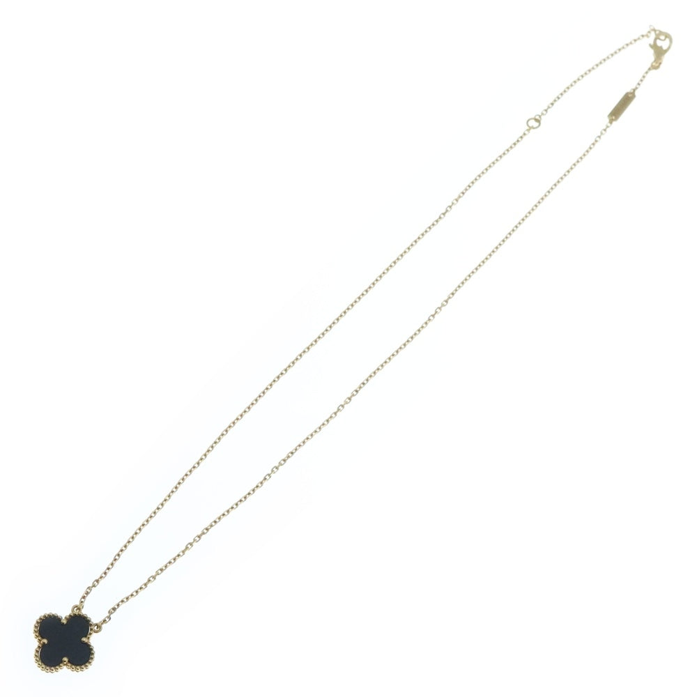 Van Cleef & Arpels(ヴァンクリーフアンドアーペル) ヴィンテージアルハンブラ オニキス ネックレス Au750YG VCARA45800 ジュエリー レディース