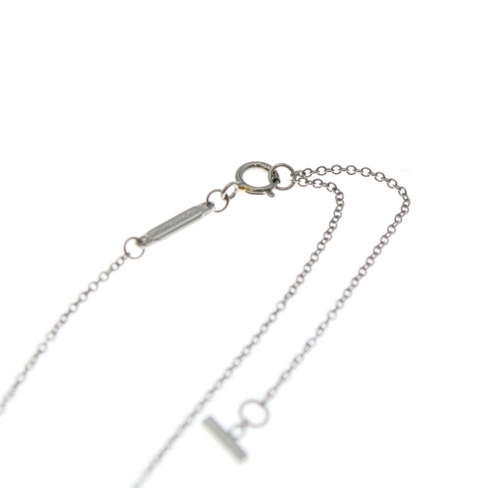 TIFFANY & Co.(ティファニー) Tスマイル ミニ ダイヤネックレス ペンダント チェーン シルバー Au750 2.4g レディース