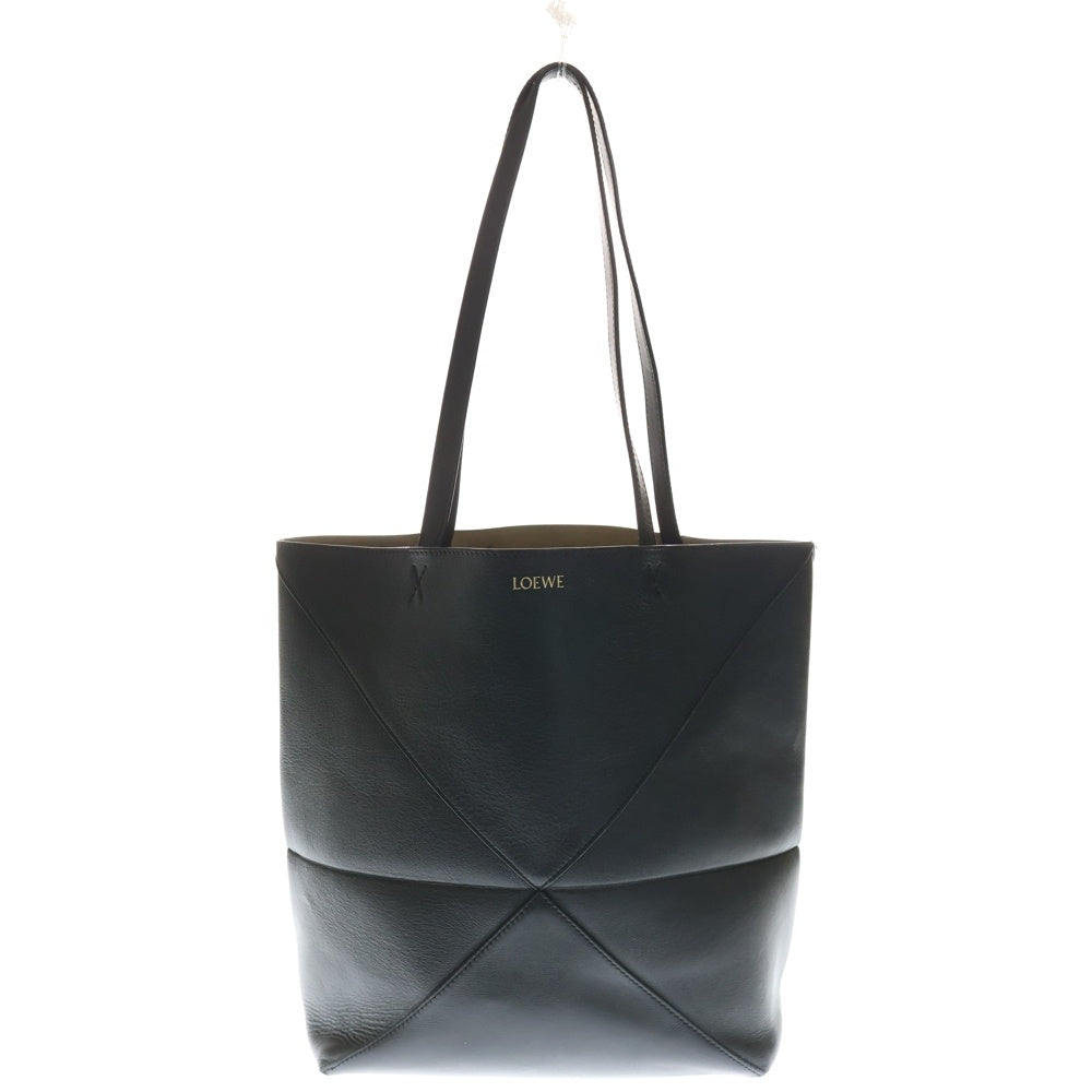 LOEWE(ロエベ) パズルフォルド トート ハンドバッグ ミディアム ブラック レザー