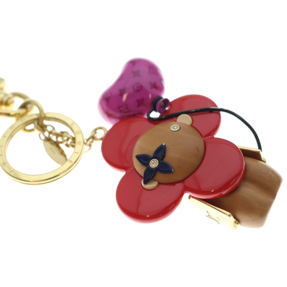 LOUIS VUITTON ルイヴィトン モノグラム ポルト クレ・ヴィヴィエンヌ キーホルダー ウッド レッド/ブラウン M80249 LOUIS VUITTON(ルイヴィトン) モノグラム ポルト クレ・ヴィヴィエンヌ