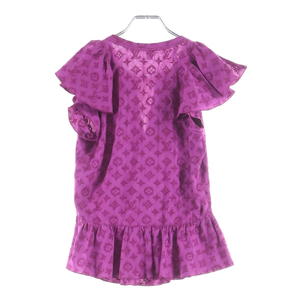 LOUIS VUITTON(ルイヴィトン) 11SS モノグラム フリルカットソー パープル RW111W WSTS19JEP レディース