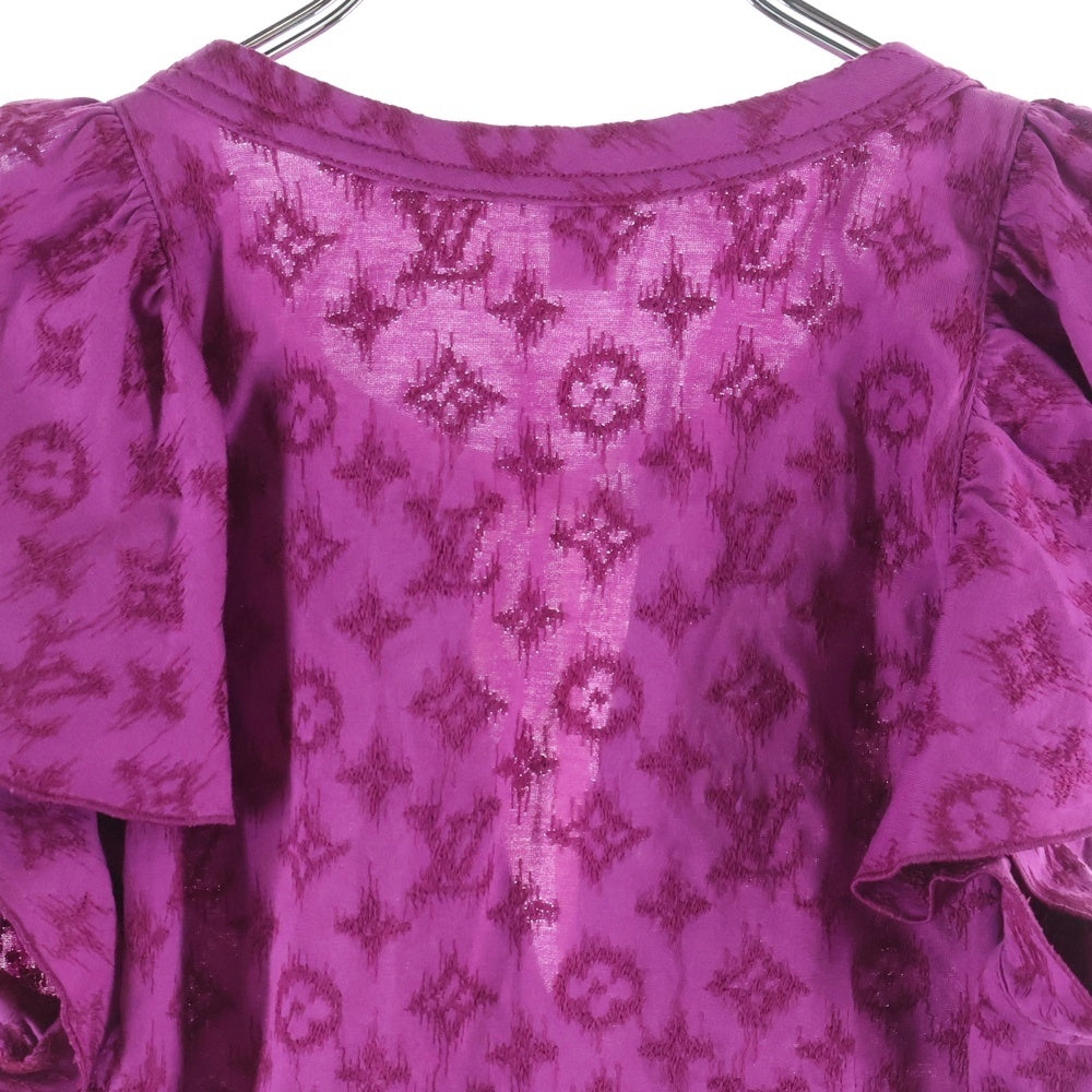 LOUIS VUITTON(ルイヴィトン) 11SS モノグラム フリルカットソー パープル RW111W WSTS19JEP レディース