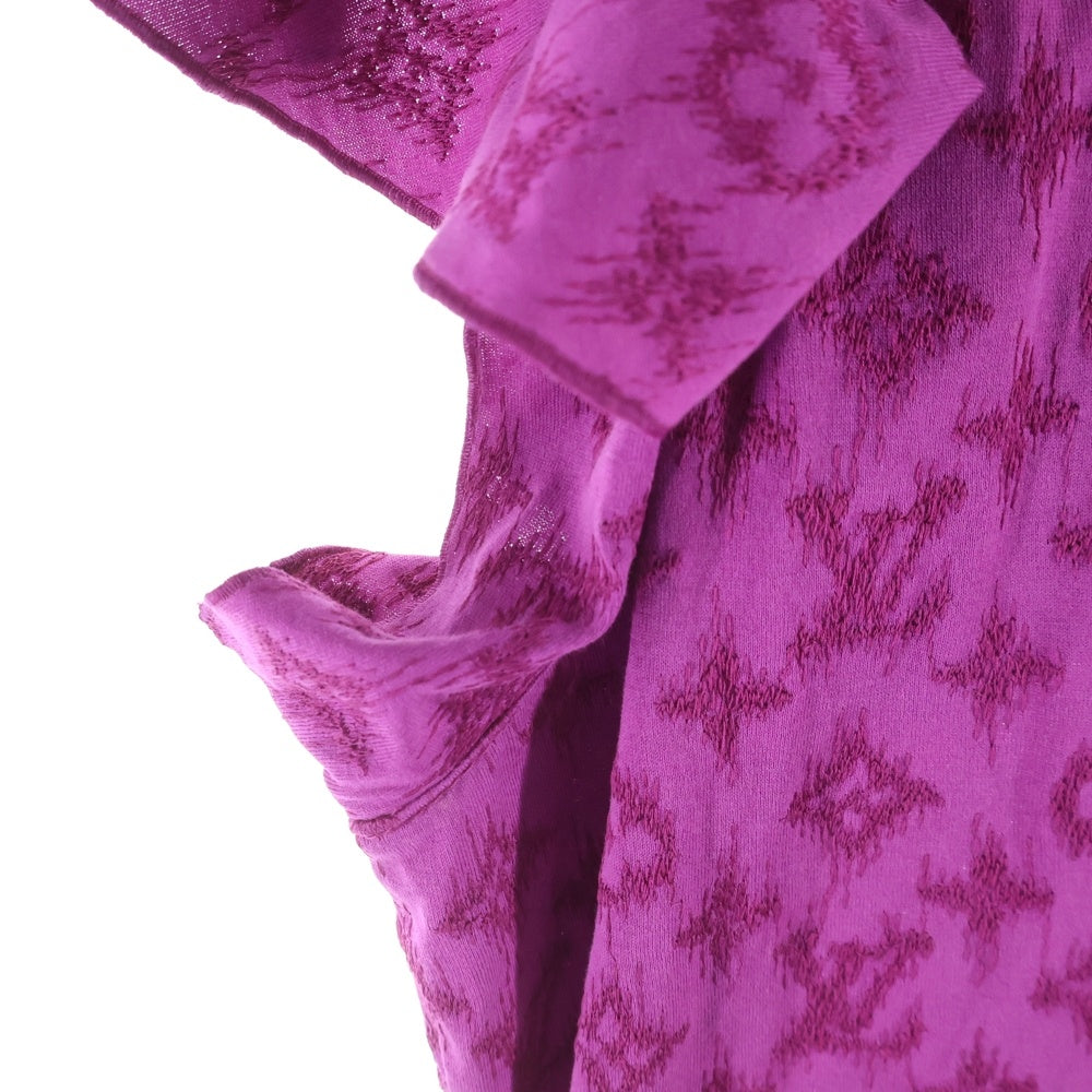 LOUIS VUITTON(ルイヴィトン) 11SS モノグラム フリルカットソー パープル RW111W WSTS19JEP レディース