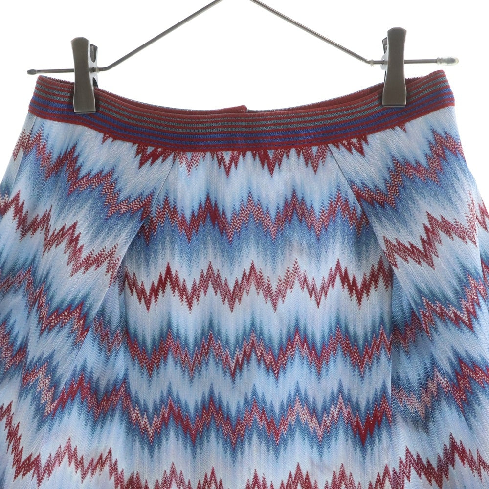 MISSONI(ミッソーニ) ジグザグ スカート レッド/ブルー レディース