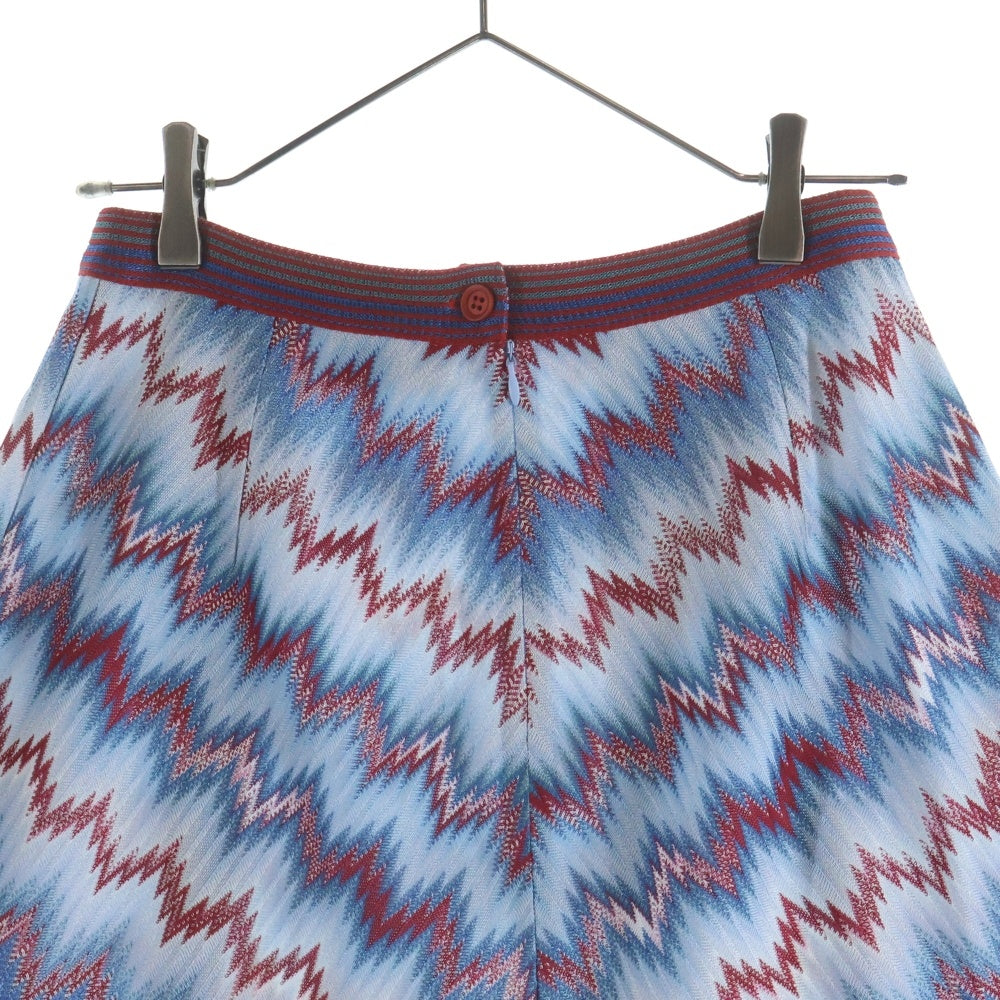 MISSONI(ミッソーニ) ジグザグ スカート レッド/ブルー レディース